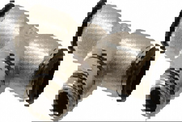 Push-To-Connect Tube to Universal Thread Tube Fitting: Swivel Branch Tee, 3/8